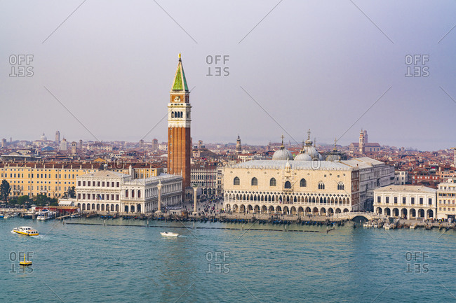 Skyline, Venice, St. Mark's Square, Doge's Palace, historic center, island, Veneto, Italy, northern Italy, Europe