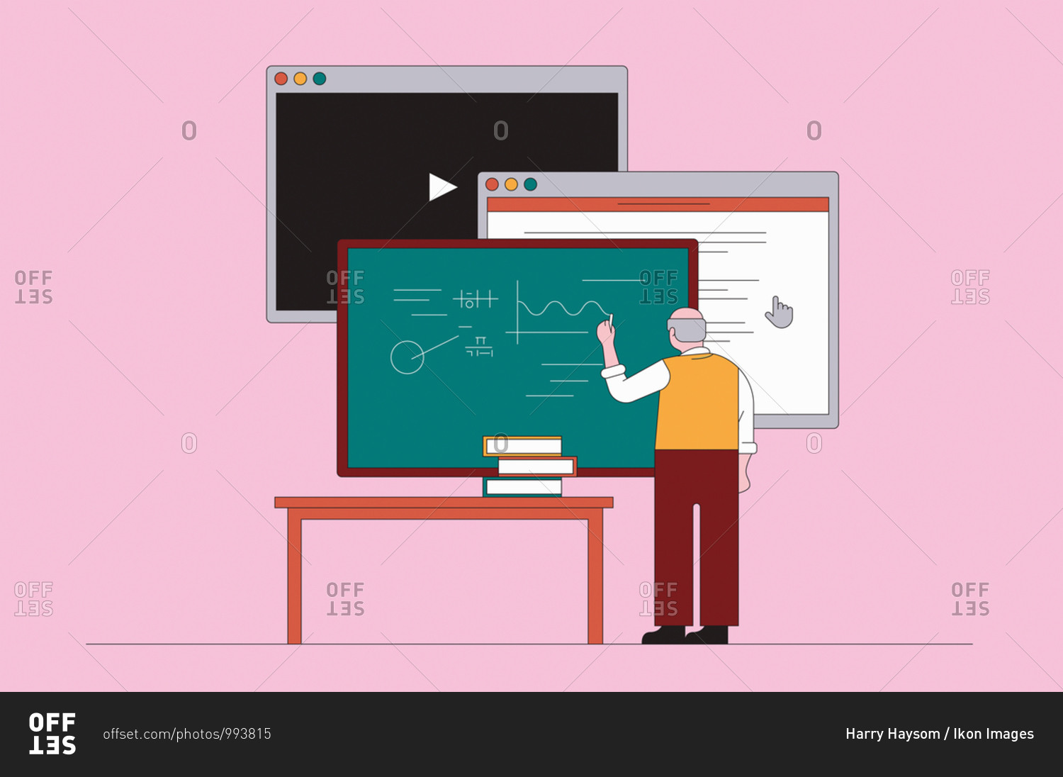 Progress in teaching from blackboard through interactive screen to video technology