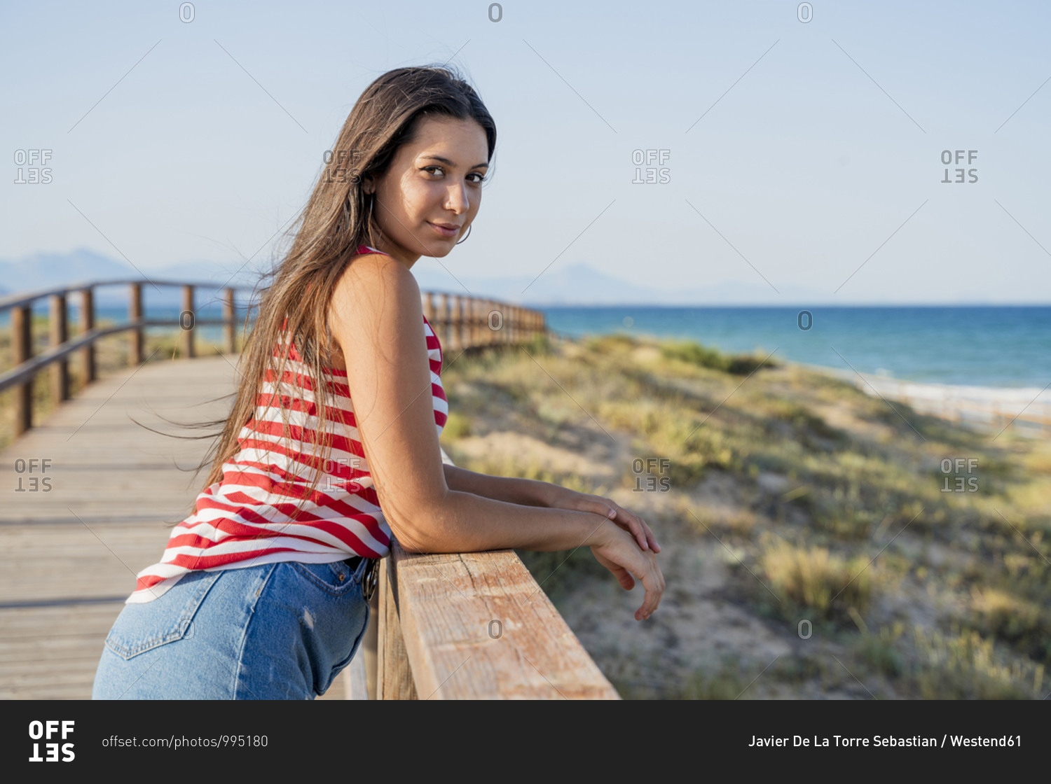 Bottomless girl beach
