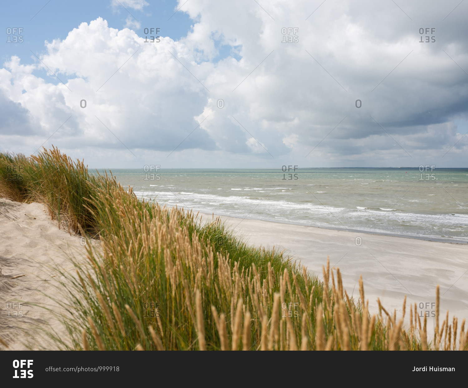 The coast of the island of Ameland in The Netherlands