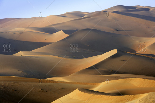 United Arab Emirates- Emirate of Abu Dhabi- Sand dunes at Quarter desert