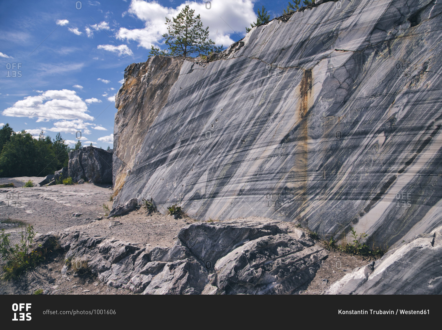 Marble rocks- Italian quarry- Ruskeala mountain park- Sortavala- Russia