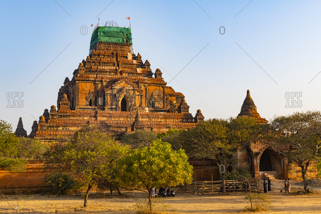 Myanmar- Mandalay Region- Bagan- Dhammayangyi Temple at dawn