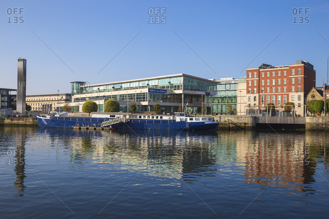 October 4, 2015: The Lagan waterfront, Belfast, Ulster, Northern Ireland, United Kingdom, Europe