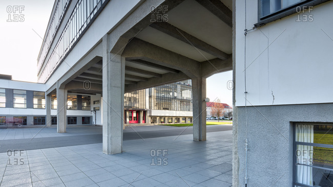 November 30, 2019: Bauhaus building Dessau, Bauhaus, Dessau