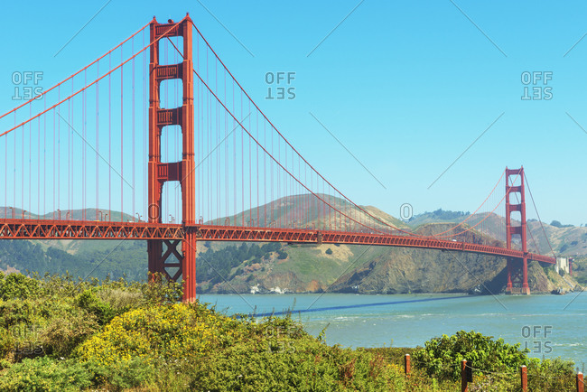 View of Golden Gate Bridge, San Francisco, California, USA