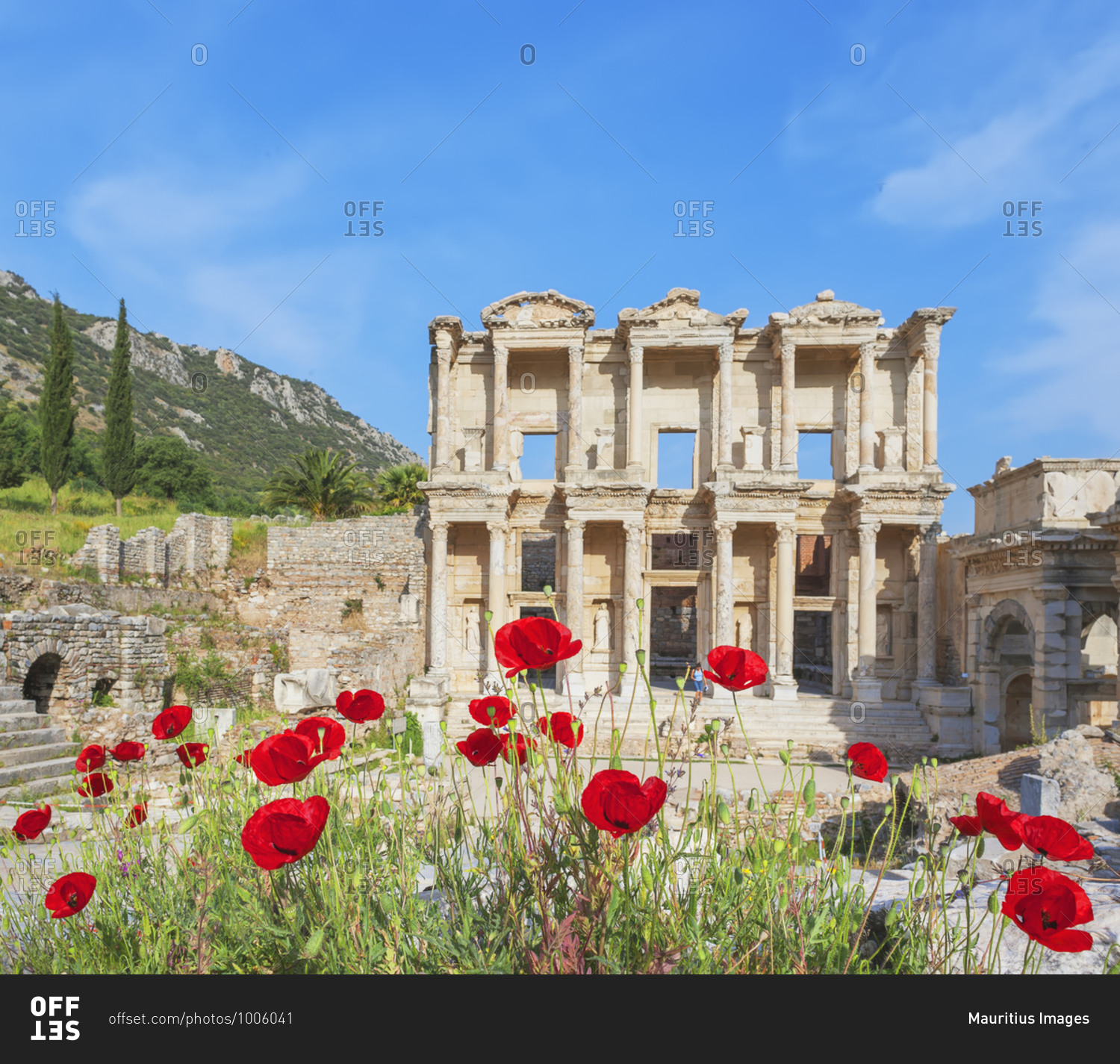 View of the Commercial Agora,  Ephesus, Turkey, Asia