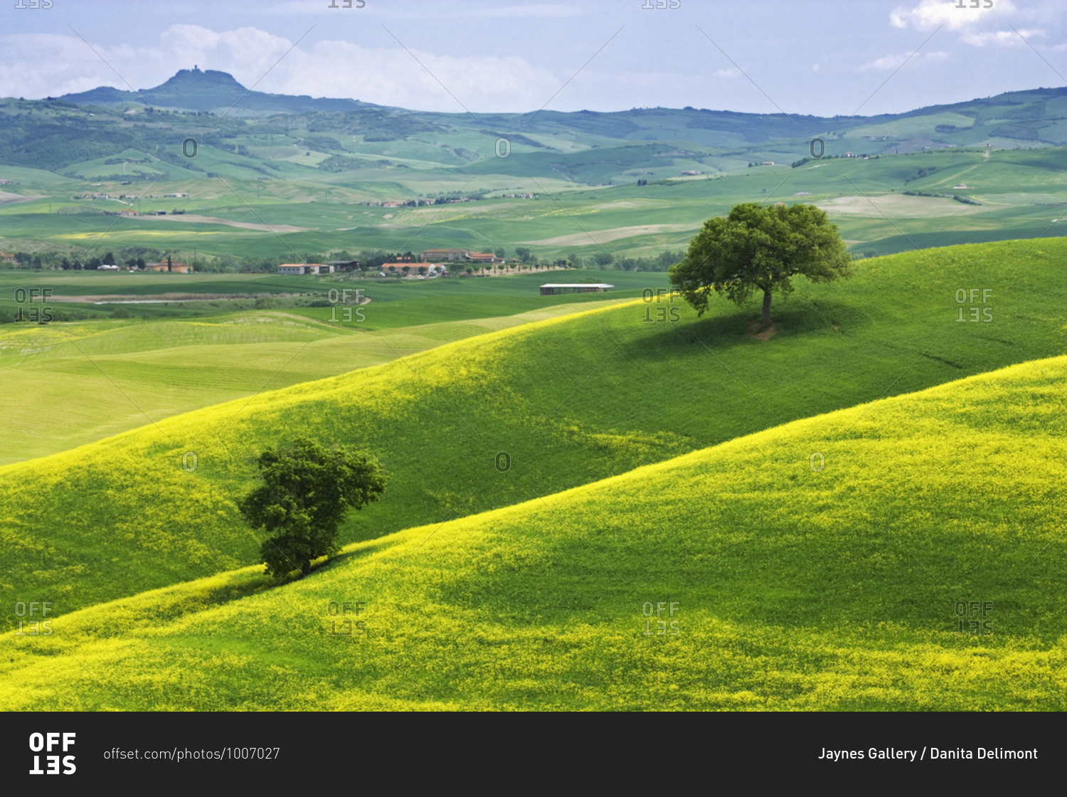 Italy, Tuscany. Hilly landscape.  view of landscape