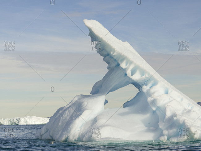 Iceberg in the Uummannaq Fjord System, Greenland, Danish overseas colony.