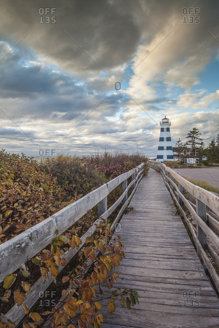 Canada, Prince Edward Island, West Point Lighthouse.