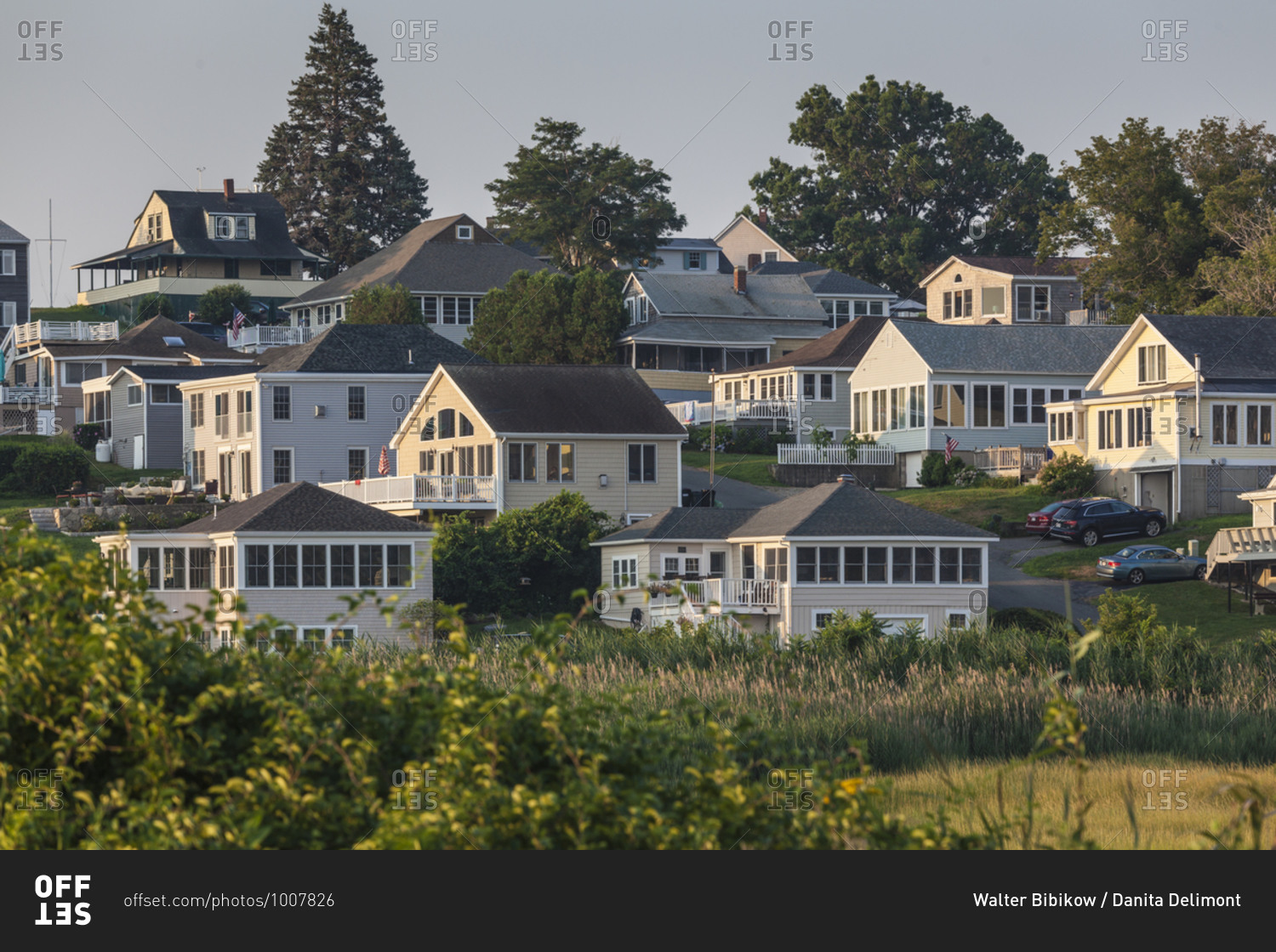 USA, Massachusetts, Ipswich. Great Neck view, morning stock photo OFFSET