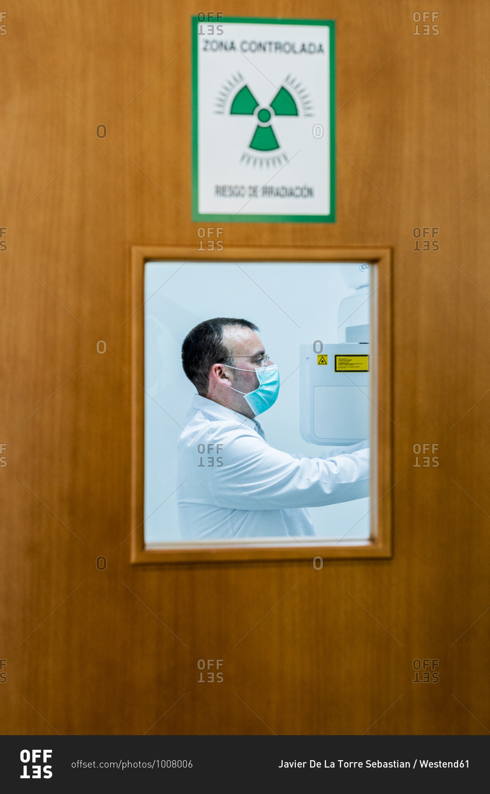 Male dentist working in laboratory at clinic