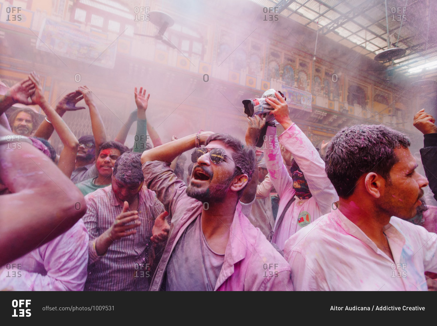 india-march-9-2020-from-above-group-of-cheerful-indian-people-in