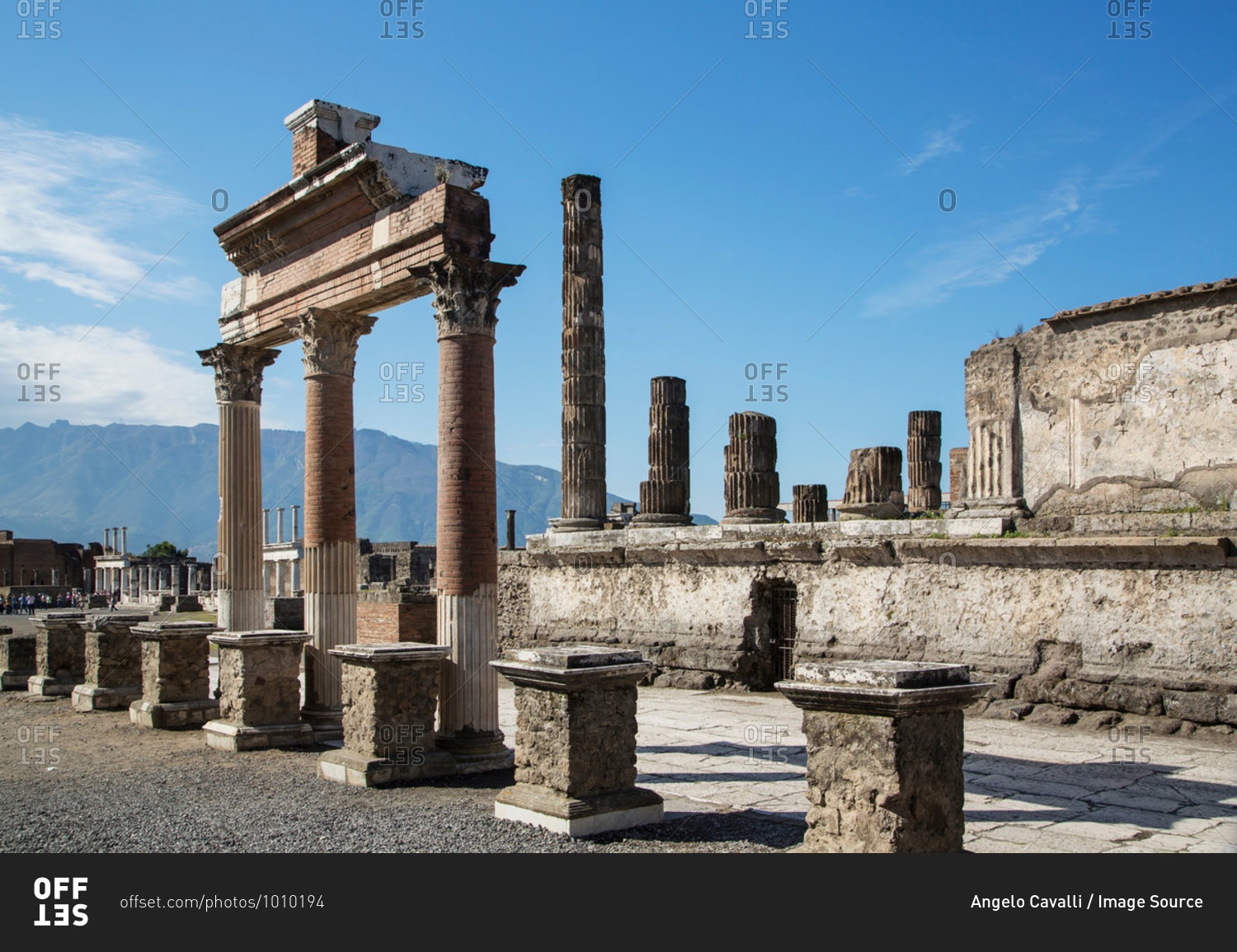 Ruins of The Forum, Pompeii, Campania, Italy