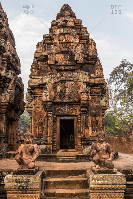 One of the libraries, Banteay Srei Temple ruins, Angkor Wat Complex, Cambodia