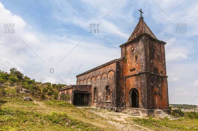 Bokor Hill Station, Old Roman Catholic Church, Preah Monivong National Park, Kampot, Cambodia