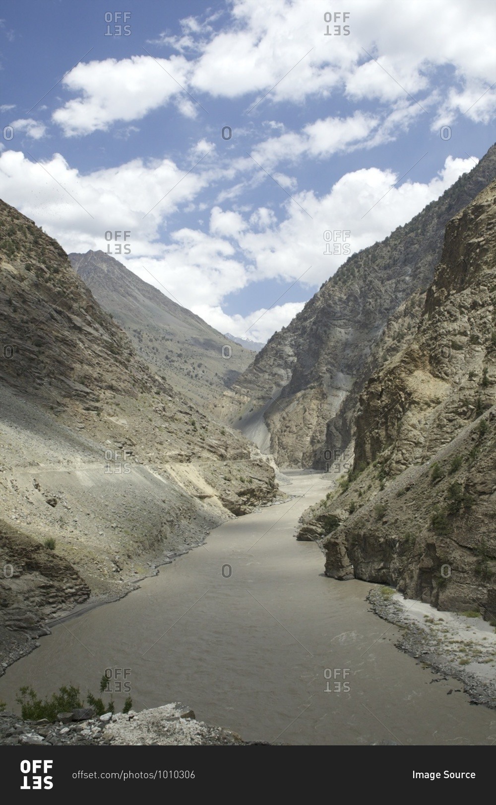 Spiti river and valley, Kalpa, Himachal Pradesh, India, Asia