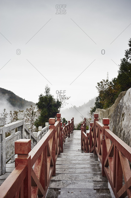 Walkway, Hengshan, Nanyue, China - Offset