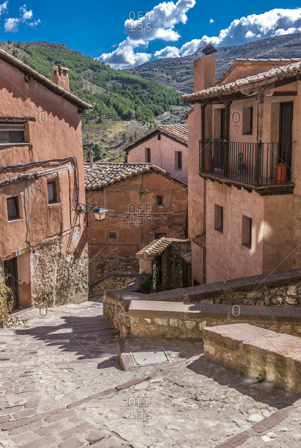 Spain, autonomous community of Aragon, Province of Teruel, Albarracin vilage (Most Beautiful Village in Spain)