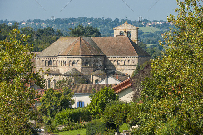 Nouvelle Aquitaine - Limousin - Haute-Vienne - Solignac, dominated by its abbey church