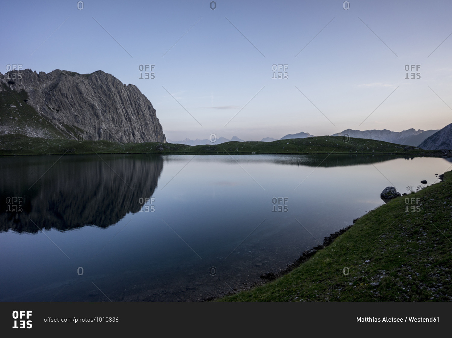 Lake Kogelsee in the evening- Tyrol- Austria