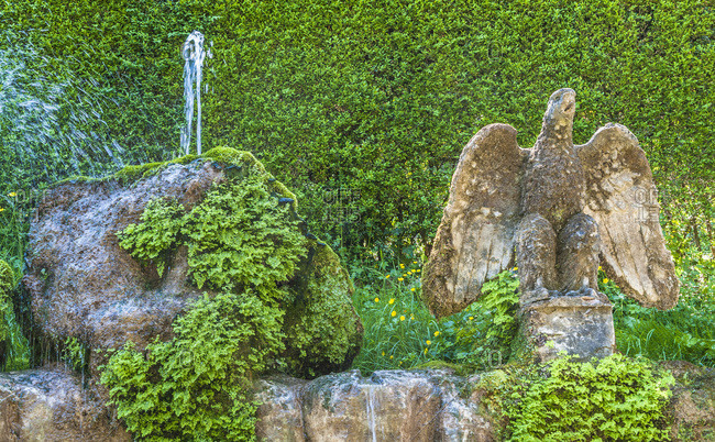 Italy,  Latium,  Tivoli,  Villa d\'Este (UNESCO World Heritage),  fountain of the villa d\'Este Renaissance