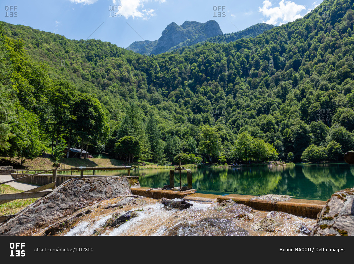 Bethmale lake,  Ariege,  Occitanie,  France
