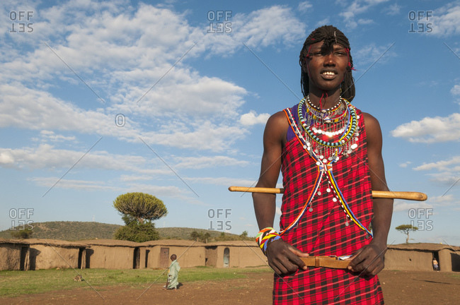 September 11, 2011: Masai man, Masai Mara National Reserve, Kenya