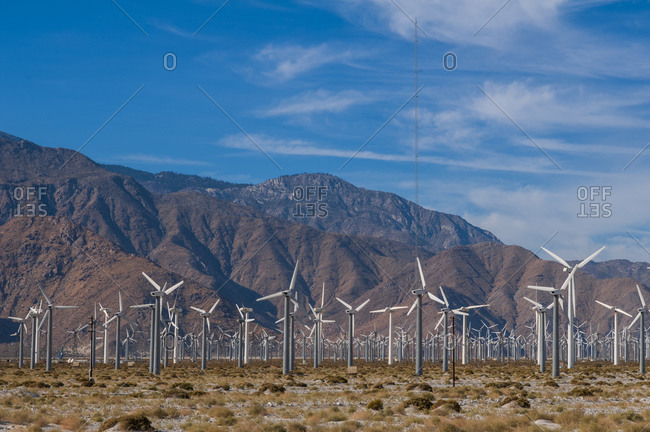 Wind Farm, Palm Springs, California, USA