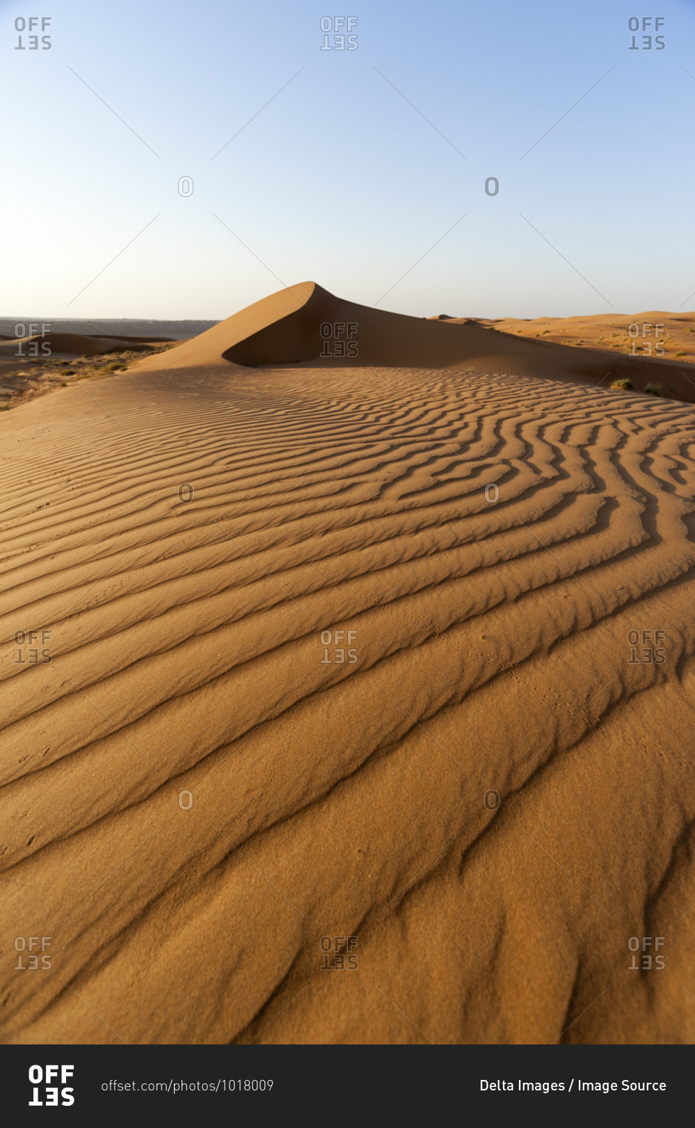 Sand dunes, Wahiba Sands desert, Oman