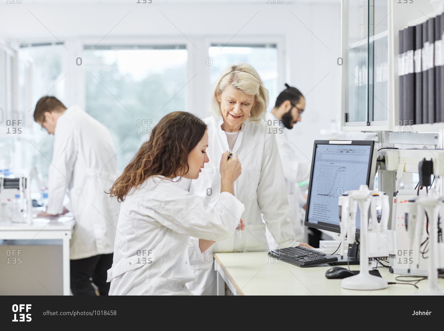 Woman working in a laboratory