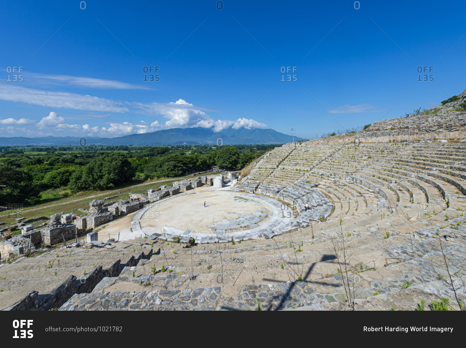Amphitheatre, Philippi, UNESCO World Heritage Site, Macedonia, Greece, Europe