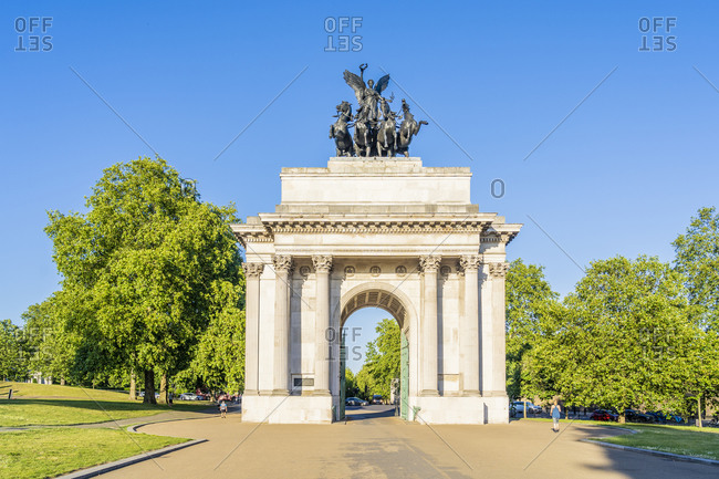 Wellington Arch at Hyde Park Corner, London, England, United Kingdom, Europe