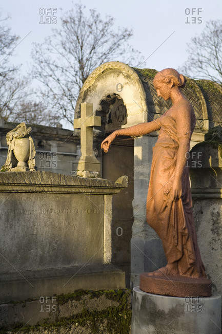 Pere-Lachaise cemetery in Paris, France
