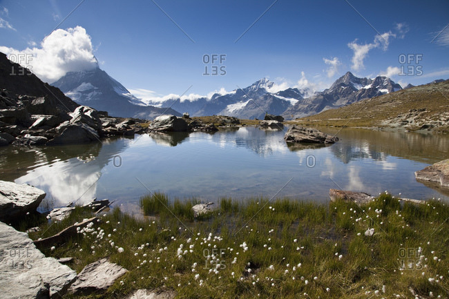 Lake, Matterhorn, Swiss Alps, Switzerland