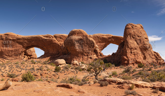 USA, Utah, Arches National Park, Moab, Delicate Arch Trail,