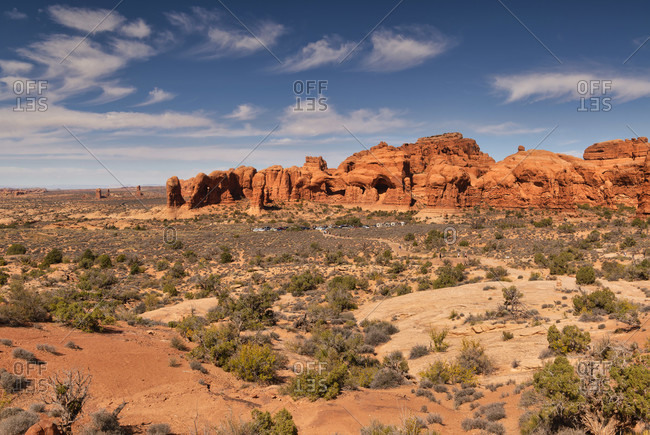 USA, Utah, Arches National Park, rock formations,