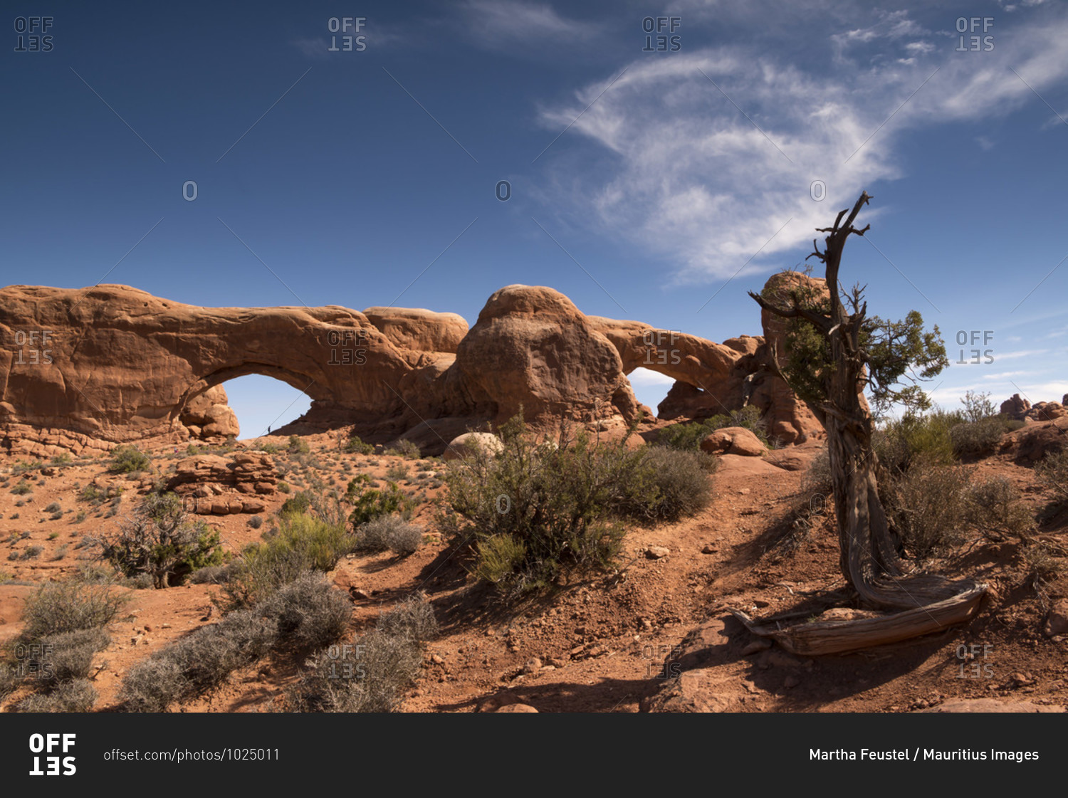USA Utah, Arches National Park, North and South Windows