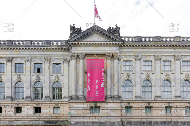 June 13, 2019: Bodemuseum, Museum Island, facade, UNESCO World Heritage Site, Mitte, Berlin, Germany