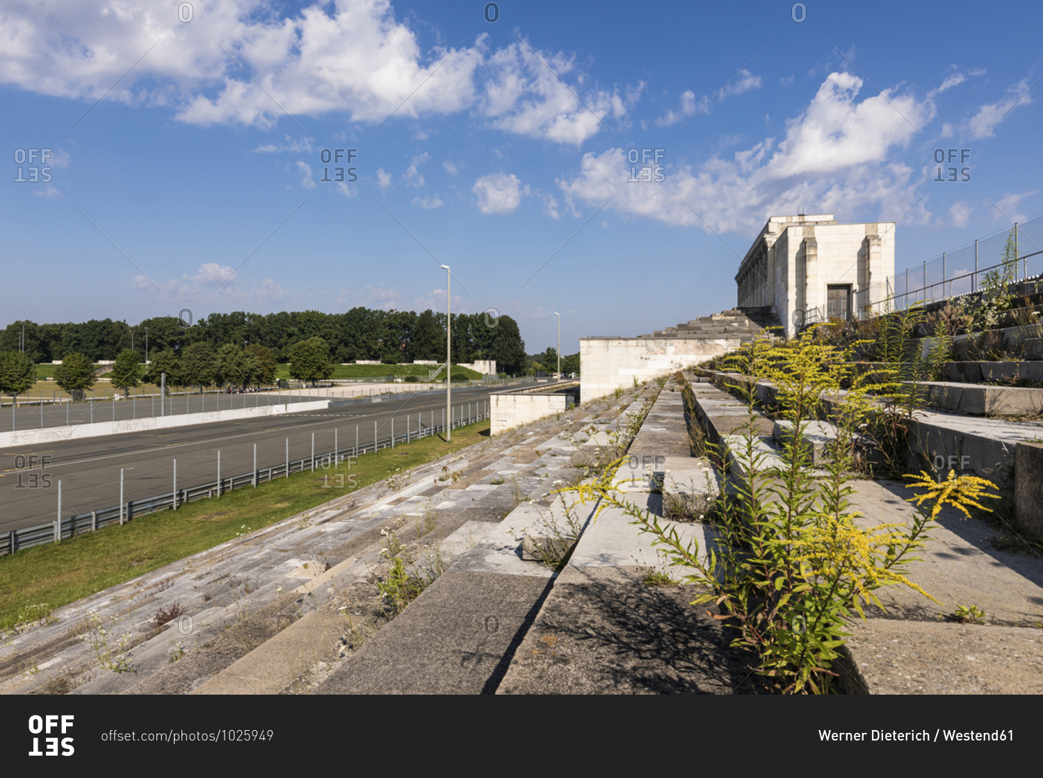Germany- Bavaria- Nuremberg- Grandstand of Zeppelinfeld in former Nazi party rally grounds