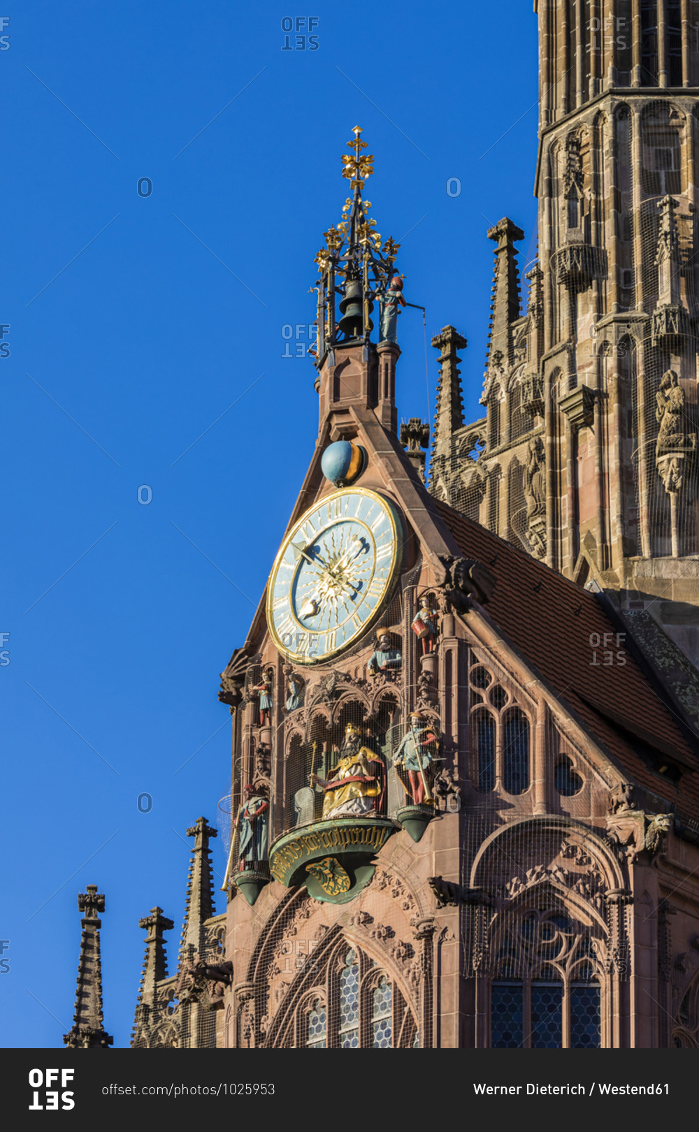 Germany- Bavaria- Nuremberg- Mechanical clock Mannleinlaufen