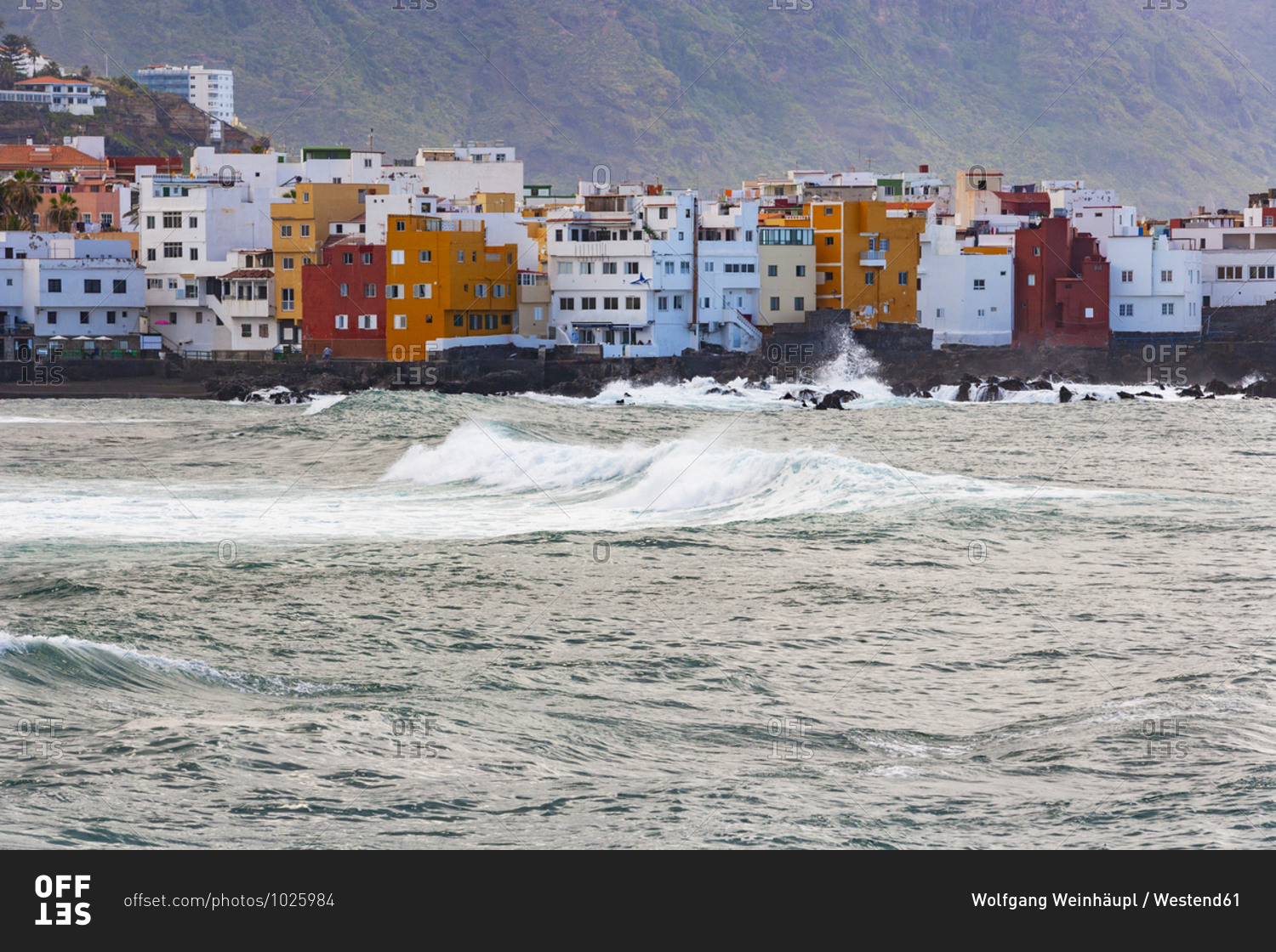 Spain- Canary Islands- Puerto de la Cruz- Coastline of Punta Brava neighborhood