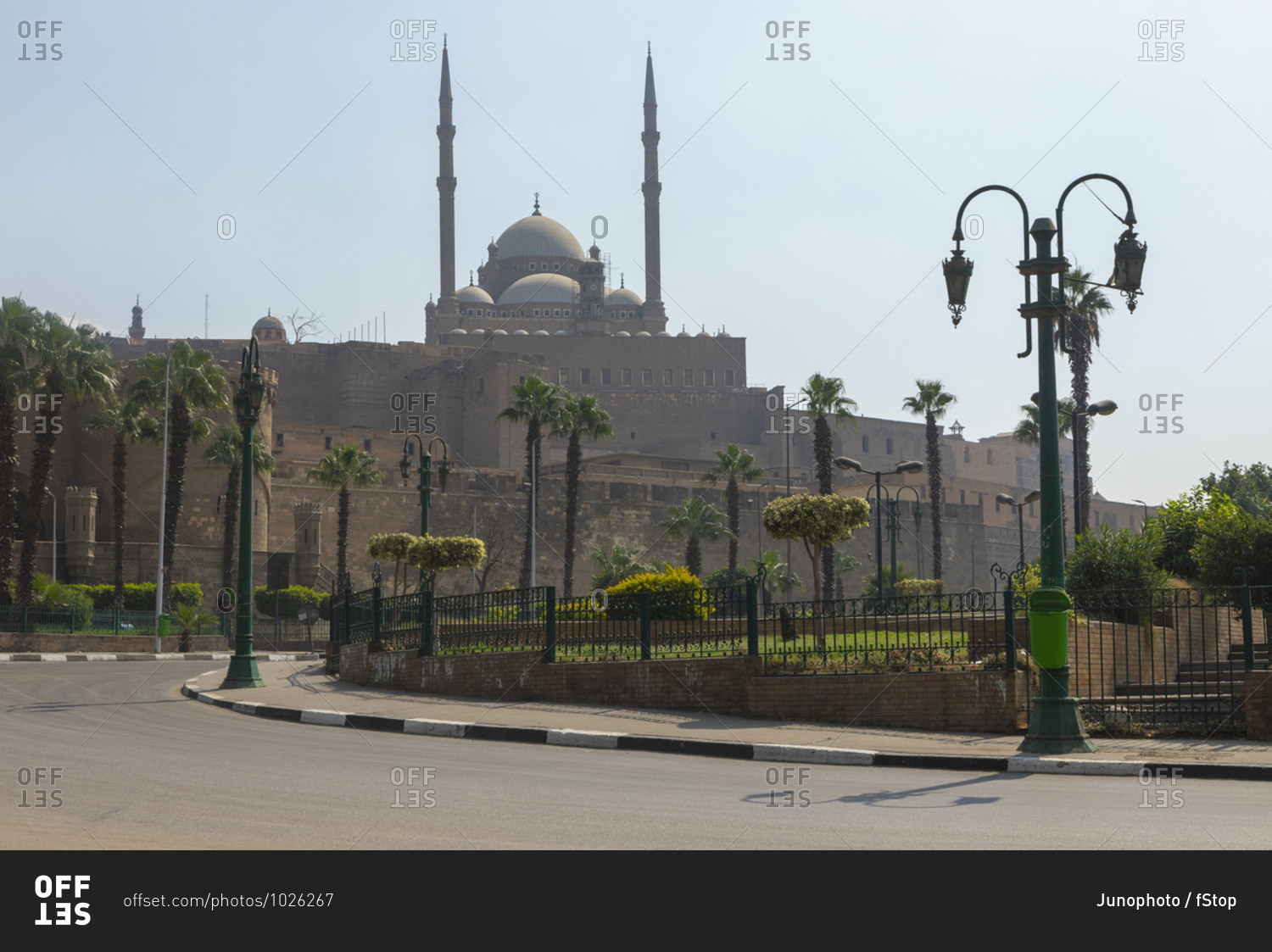 View of Mosque of Muhammad Ali on sunny day, Cairo, Egypt