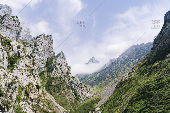 Mountain range at Ruta Del Cares- Asturias- Spain