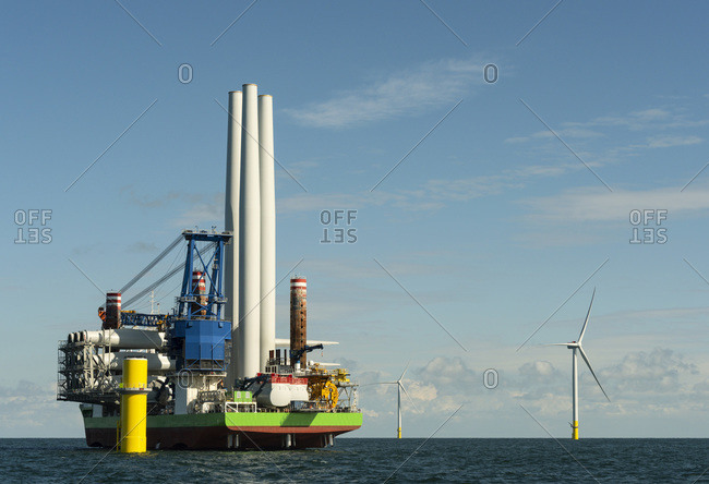 Very large offshore wind farms being built in the Netherlands