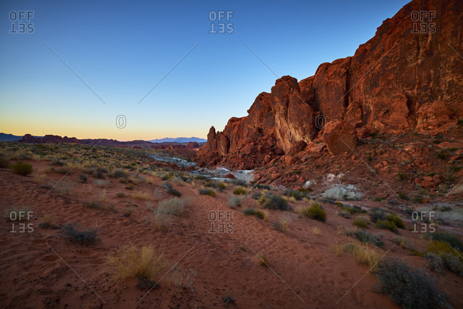 USA, United States of America, Nevada, Valley of Fire, National Park, Fire Wave Trail, Sierra Nevada, California