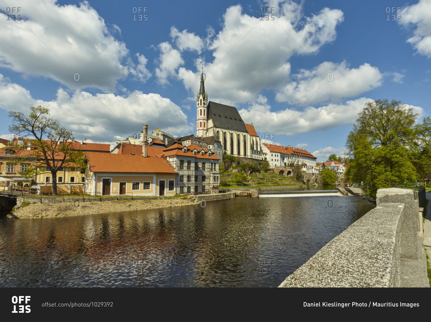 Cesky Krumlov, Krumau, CZ, Czech, Moldau River, Unesco Town, Europe, Bohemia, St.-Veit-Church,