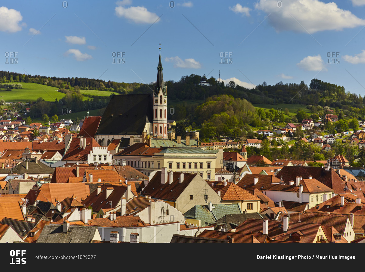 Cesky Krumlov, Krumau, CZ, Czech, Moldau, Unesco Town, Europe, Bohemia, St. Veit Church,