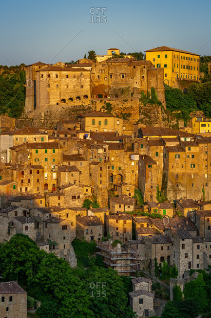 Europe, Italy, Tuscany, Tuscan Landscape, Province of Grosseto, Sorano, Oldtown, Etrusk Town,