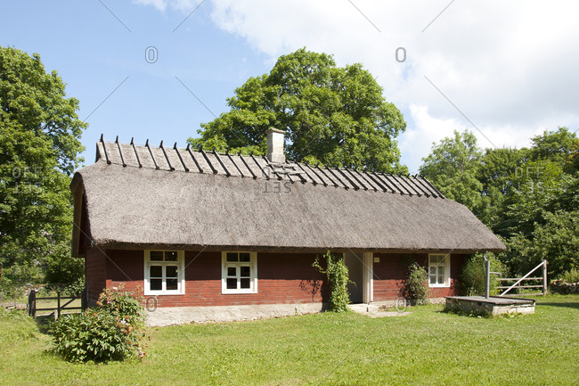 A restored rural house, in a museum of rural life